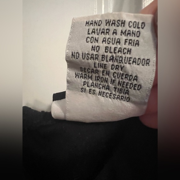 Studio 1940 Black Cotton Turquoise Floral Embroidered High Waist Sundress Sz12 - Picture 5 of 9